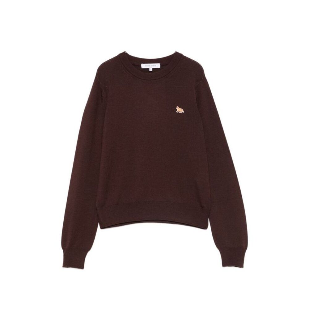 Maison Kitsune' Women Baby Fox Wool Crewneck Jumper